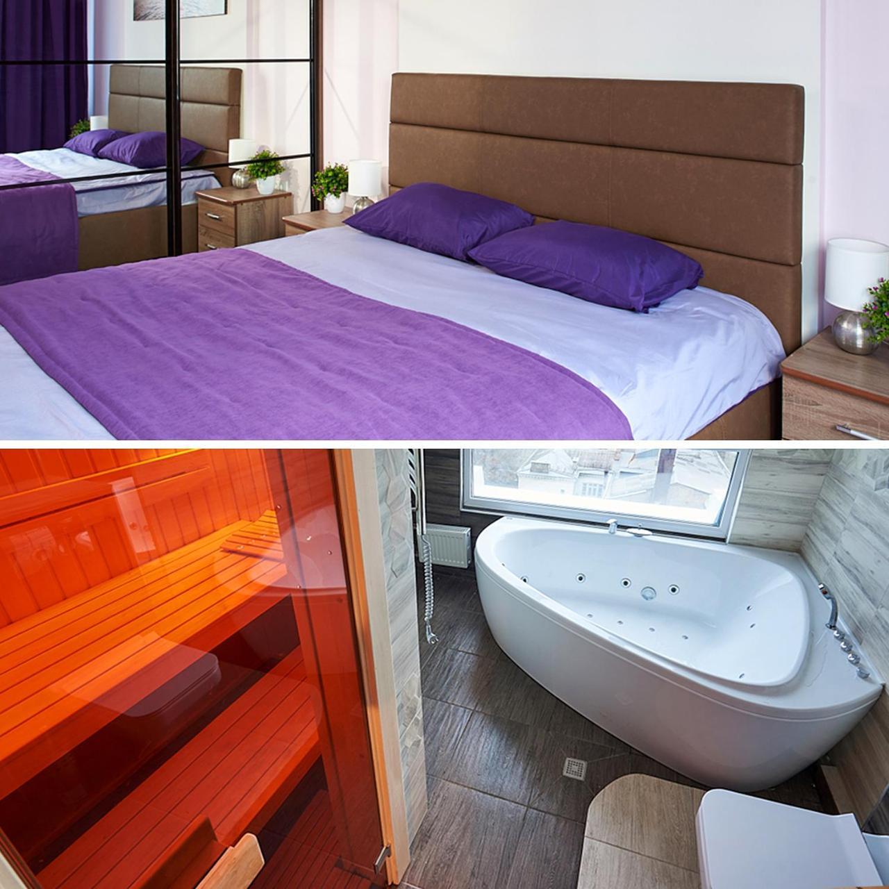 Sauna, Big Jacuzzi , Khreshchatyk Apartments Kiev Ngoại thất bức ảnh